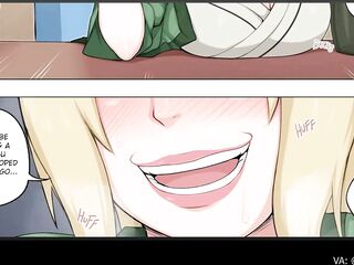 Tsunade ""Trains"" Sakura With Her Shemale hentai Knob Naruto Comic