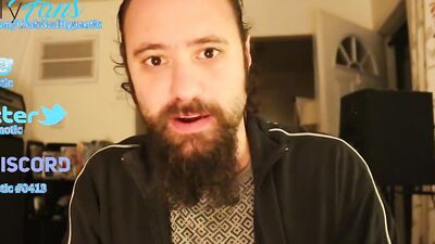 Amateur bearded bloke is having fun in this fan requested video