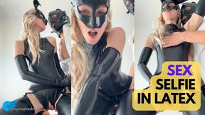 Sex Selfie: Latex Domina trains her Toyboy