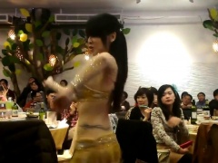 sexy asian Belly Dancer shake her slut boobs