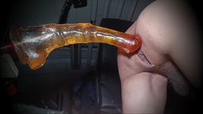 The Wolvetter Swallows an Anal Dildo Deeply