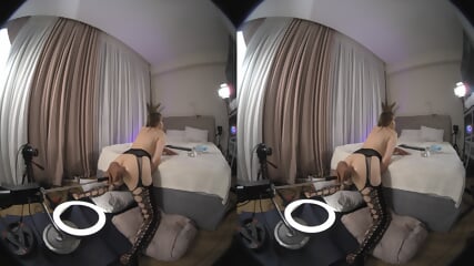 Skinny Teen's Flat Chest Bounces While Taking A Thick Black Rod Deep