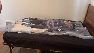 April 2023: breathing and controlling in my purple hiviz vest, pvc faceshield, and mechanics coveralls.