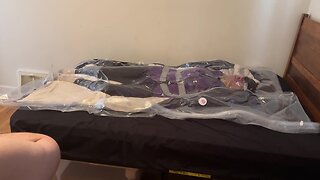 April 2023: breathing and controlling in my purple hiviz vest, pvc faceshield, and mechanics coveralls.