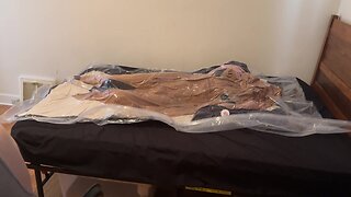 April 2023: breathing and controlling in my purple hiviz vest, pvc faceshield, and mechanics coveralls.