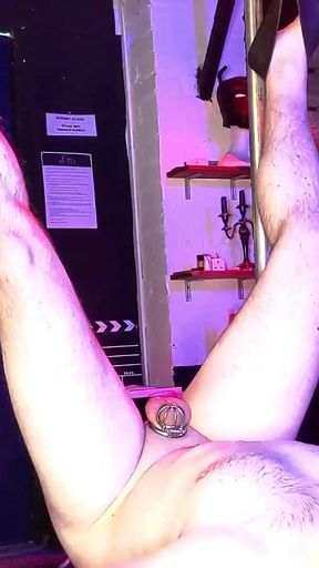 Pegged in Chastity: Dominant Rubber GF