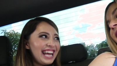 Stepmom gets her junior some teen pussy in a threesome fucking