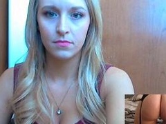 Blonde Teen Solo Masturbating On Webcam