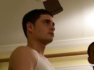 DaddysexFiles: Newbie Felix Andrews taut holes takes Richie Sabatini and Andrew Justice bulky dong