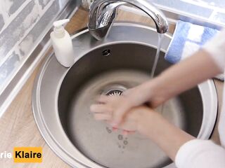 sang a song about the importance of washing hands - #SCRUBHUB