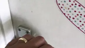 Housemate catches naked amateur MILF in empty home