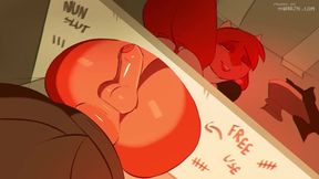 Furry Femboy Anal Pounded by BBC Thru Gloryhole