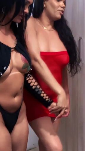 Must-share moment from &quot;Renata and Rayane Fucked Hard with the Big Dicked Marreta&quot;