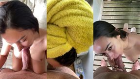 pov - compilacao de boquetes com gozada no meus seios !