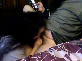 Worshipping my cock like the good slut she is!!