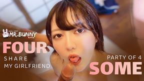 Get ready for the ultimate steamy experience with Mr. Bunny and his exclusive TZ-002 Share my girlfriend for sex party!