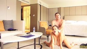 Ava Adams takes James Deen's thick cock deep to fill her pussy