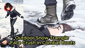Boots Face Trampling in the Snow - Nataly Grinds Your Face | Animation