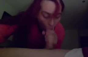 stepmom good night blowjob swallowing every cum drop & showing cum in mouth milf