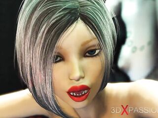 Avid lab 2075. Sex android shemale hentai bangs hard a excited woman in cuffs