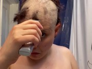 Hairless Whore - Adama Da’at Amateur Fetish Headshave and Eyebrow Shave