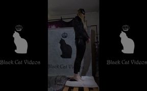 dancing on a face featuring Alice (fullbody view)