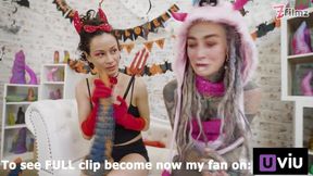 I get ANAL destroyed from Stacy Bloom with XL Dildo�- Hallooween special teaser