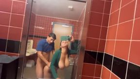 Hailey Rose, Max Fills And Harley Rose In Gets Creampie In Whole Foods Public Bathroom
