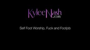 Self Foot Worship, Fuck, and Footjob