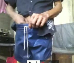 Sri Lankan guy jerking of for Web Cam