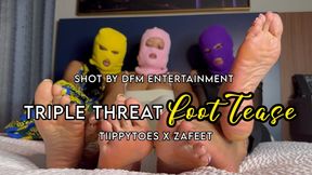 Triple Threat Foot Tease