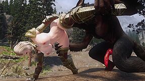 Elf Sluty Warrior Fucked By A Big Werewolf 1