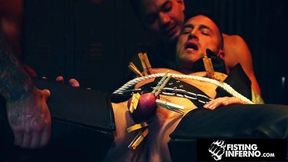 FistingInferno Sub Bitch Derek Cage Deliciously Dominated By Hunks & Creampied