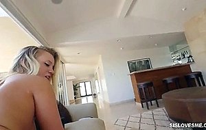 My busty stepsis couldn't resist sucking and fucking my morning wood - nude girls