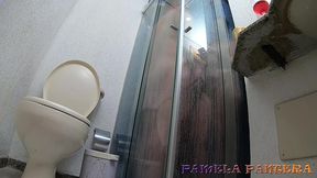 farra no banheiro com dois amigos - mirella montana - binho ted