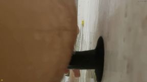 Dildo Fuck and Cumming in the Shower