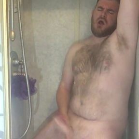 Quick shower wank