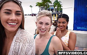 Filthy happily fucked three pussies in a row