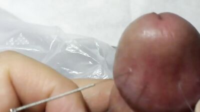 CBT needling penis