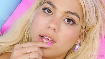 Adorable blonde naked close-up