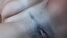 Sizzling Brunette Tempts You With Her Tight Pink Pussy Delightfully