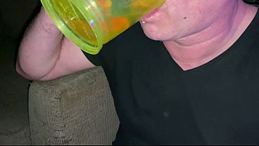 Two times in a row Neo'_s drinking his own tasty piss