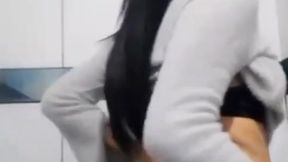 Curvy Latina's big booty and wet vagina