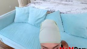 Stepson pleases stepmom Cali Lee with hijab doggystyle