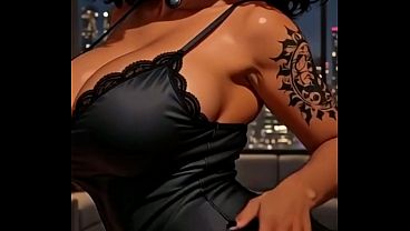 Wanda seduces with her big booty in a 3D scene