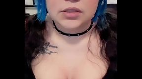 Stroke Your Cock And Don'_t Stop - Kyra Hellfire big titty goth gf joi cum instructions