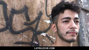 LatinLeche - Cute Latino Hipster Gets A Sticky Cum Facial