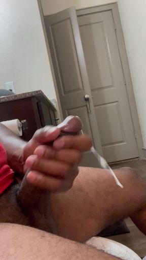 Masturbating in my friend&rsquo;s bathroom