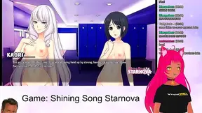 Petite VTuber LewdNeko Enjoys Anime Romance in Shining Song Starnova Aki Route