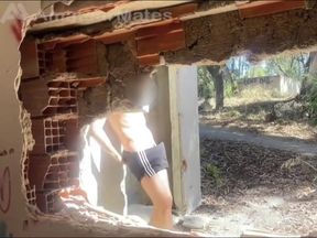 Exploring an Abandoned Building, 2 Amateur Boys Remove Their Clothes and One Starts to Bust a Nut